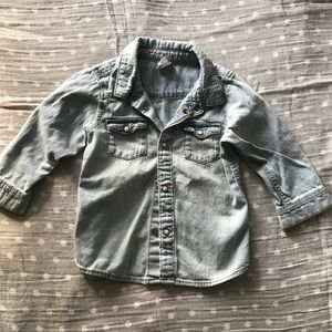 Denim button down shirt